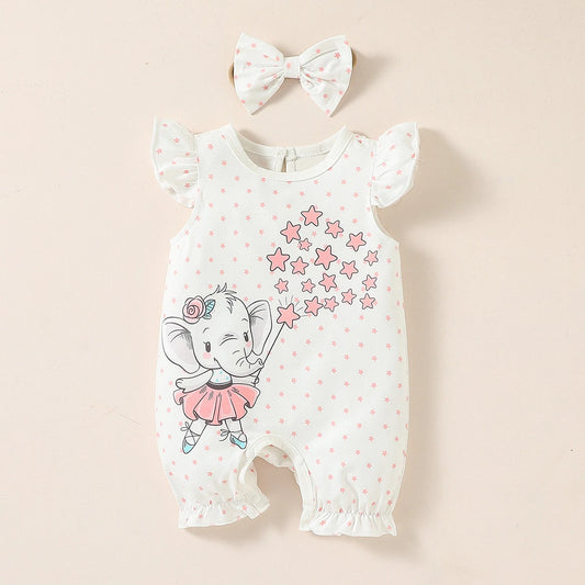 Baby girl lovely jumpsuits & Headband