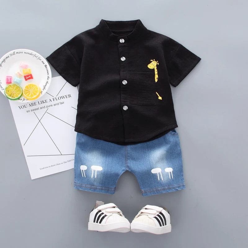 Baby Boy Elegant Giraffe set