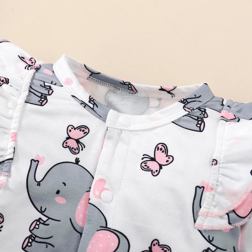 Unisex Elephant Bodysuit & Headband