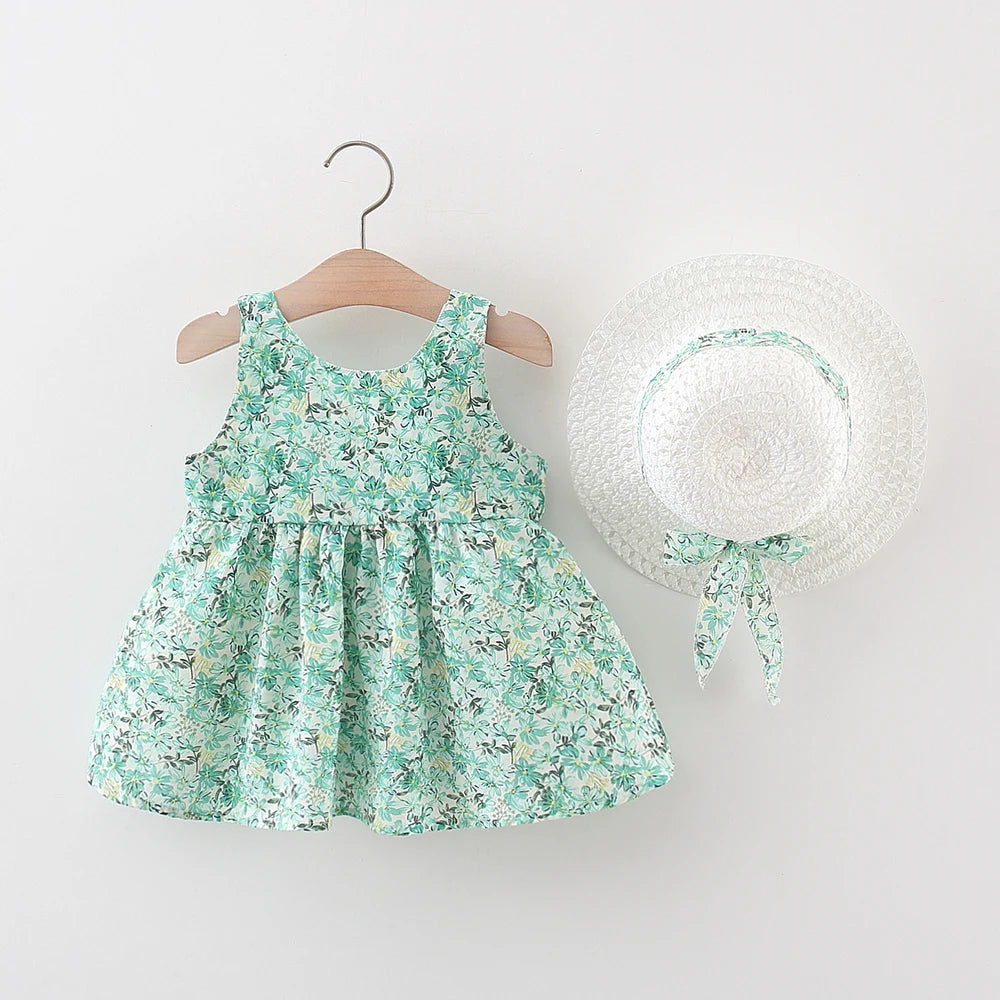 Baby Girl Sun Dress & Hat