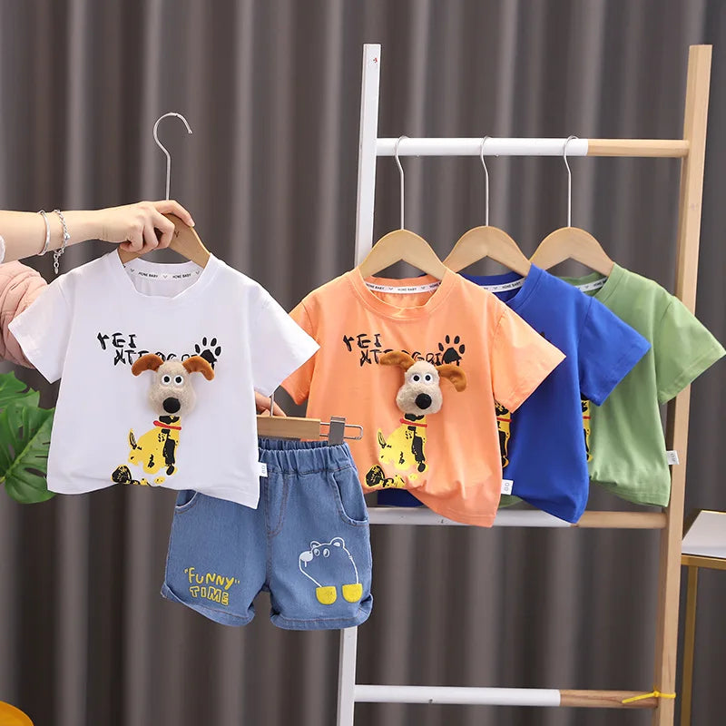 Baby Boy 2Pcs/set cartoon Fashion