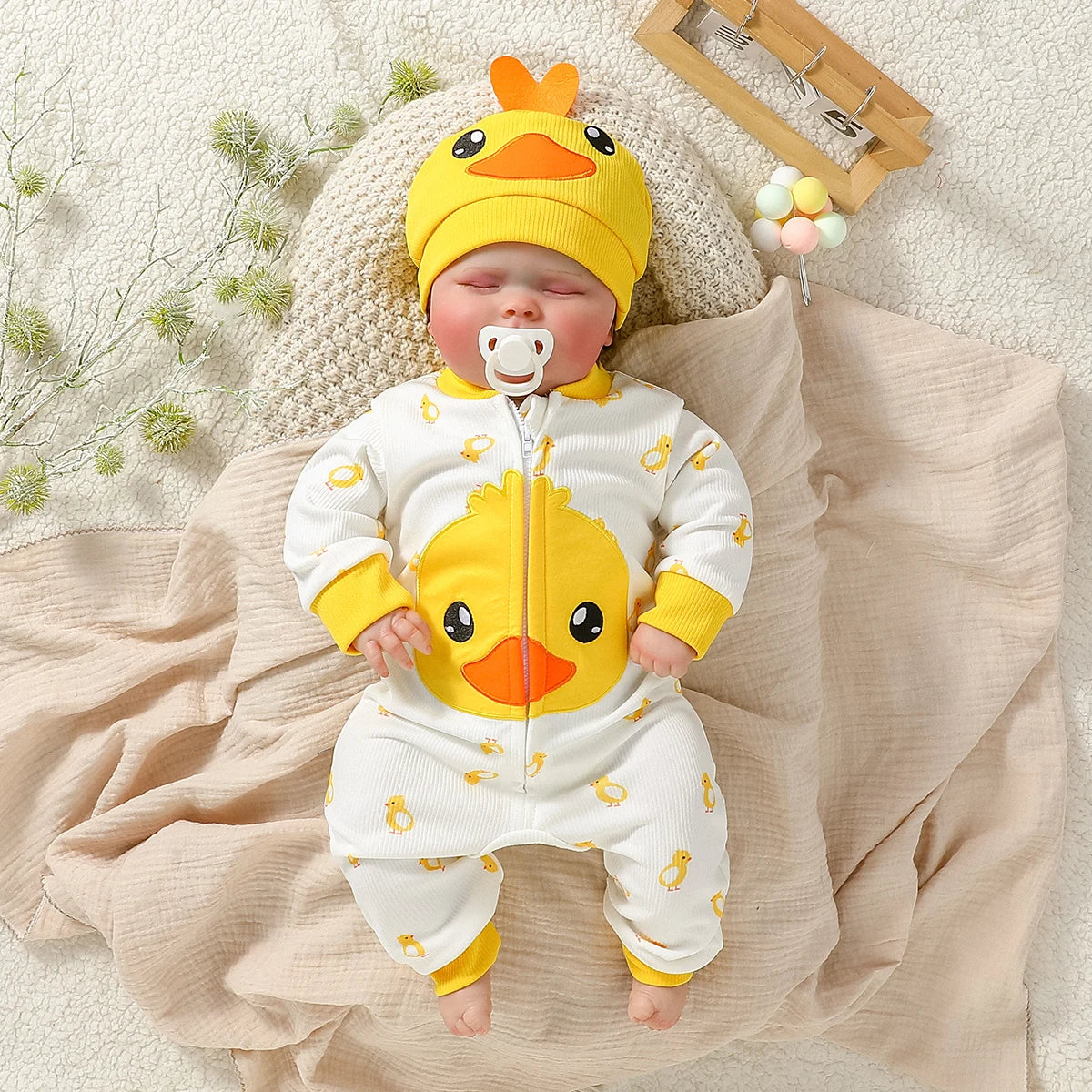 Unisex Duck Jumpsuit & Hat