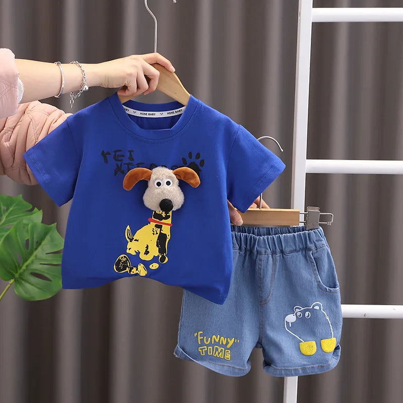 Baby Boy 2Pcs/set cartoon Fashion