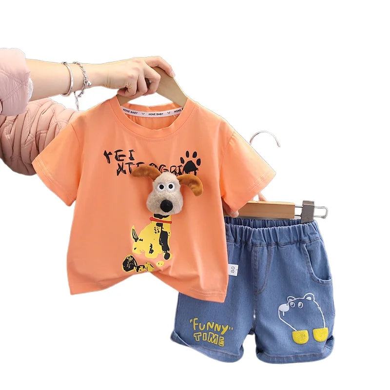 Baby Boy 2Pcs/set cartoon Fashion