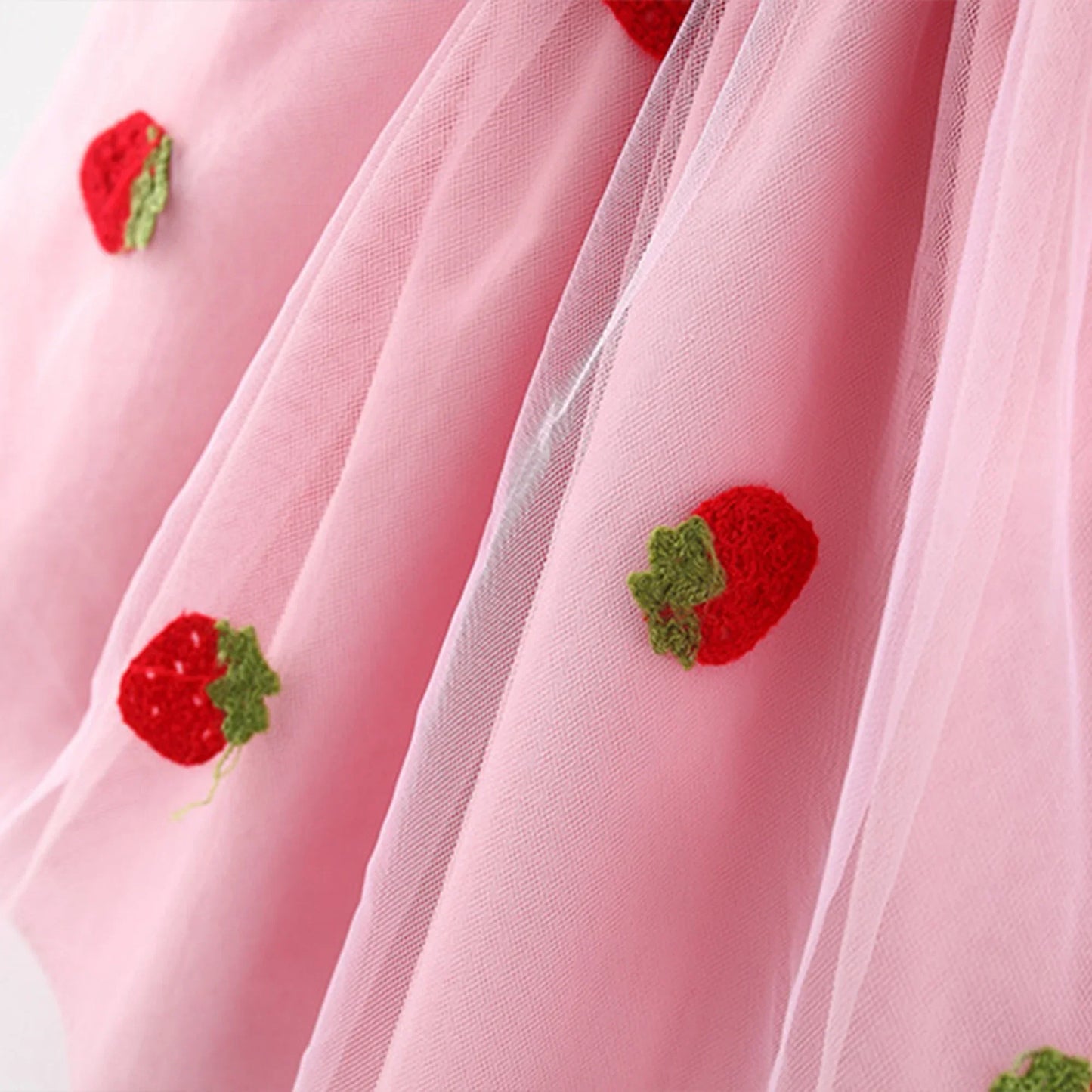 Baby Girl Embroidered Strawberry Dress