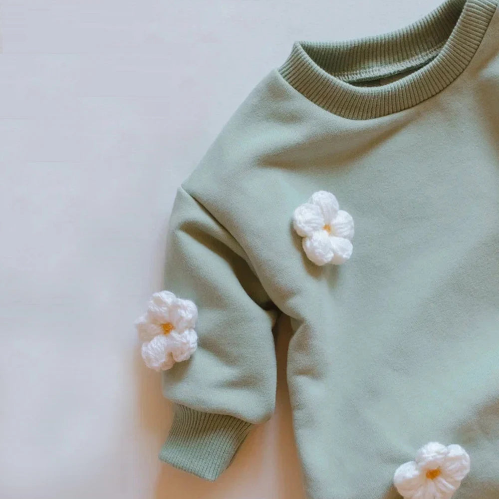 Baby Girl Flowers Sweatshirt