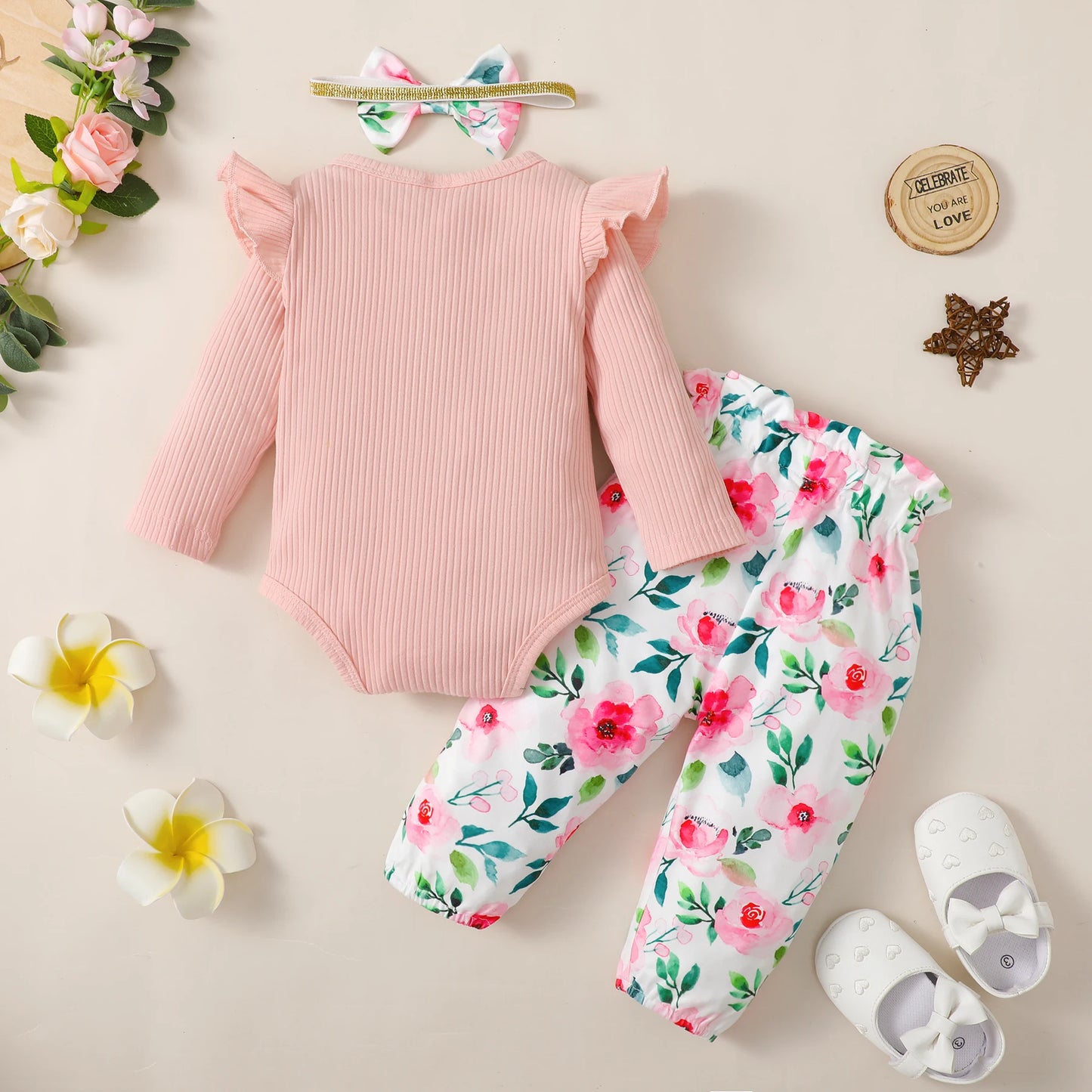 Baby Girl Floral Elegance 3Pcs set