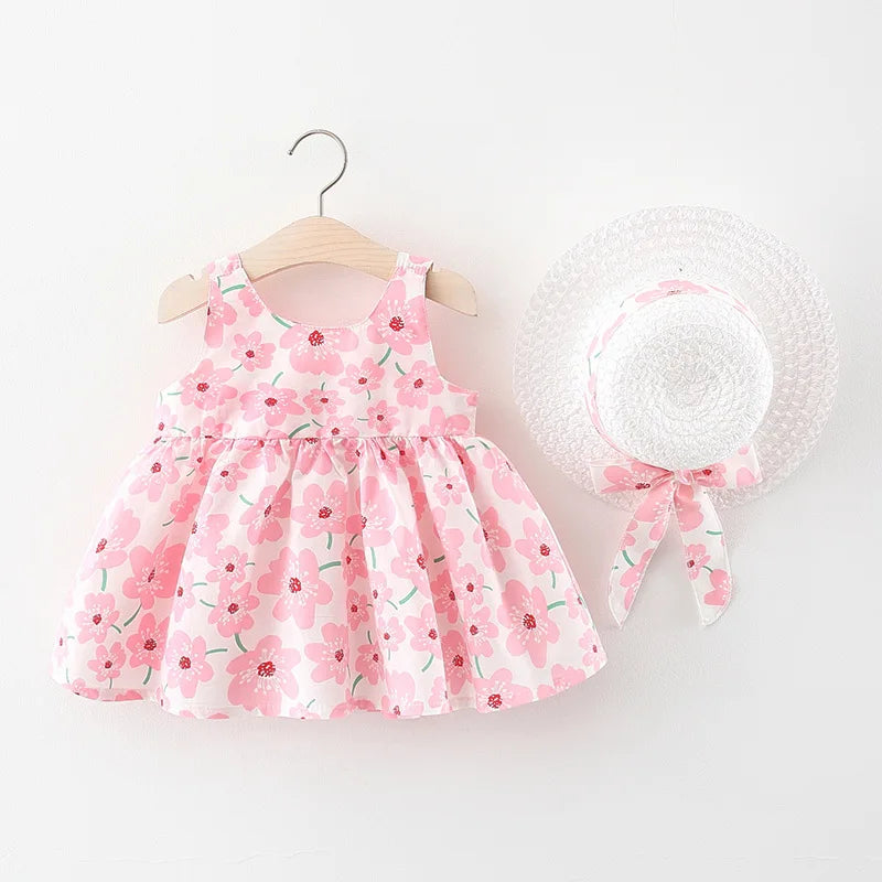 Baby Girl Sun Dress & Hat