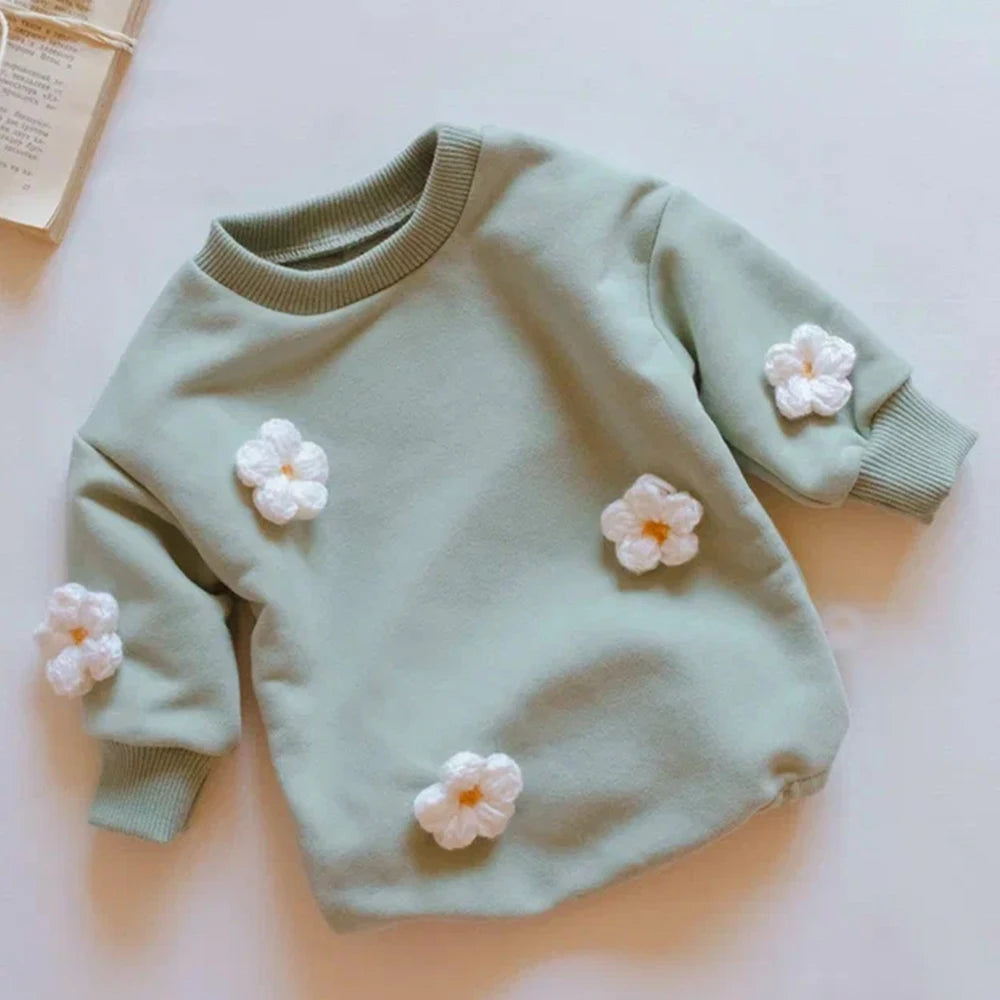 Baby Girl Flowers Sweatshirt