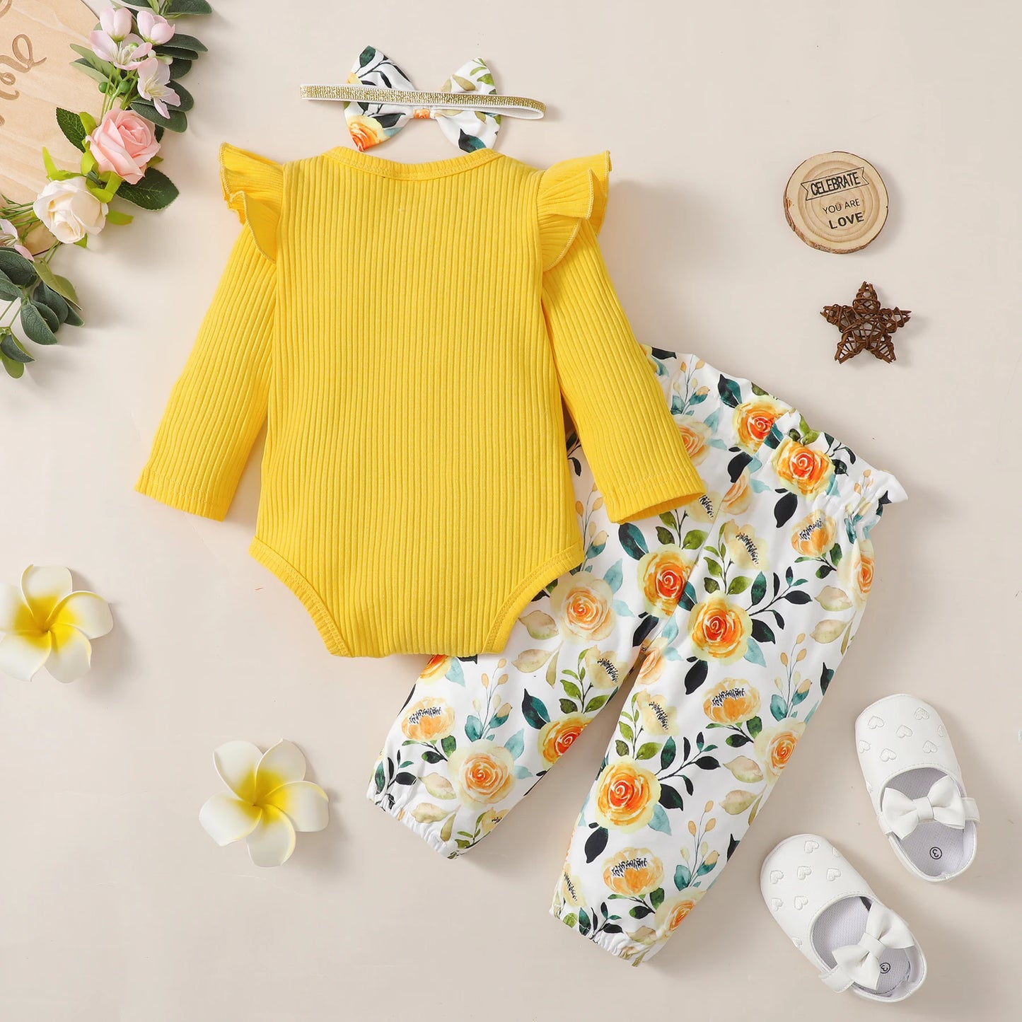 Baby Girl Floral Elegance 3Pcs set