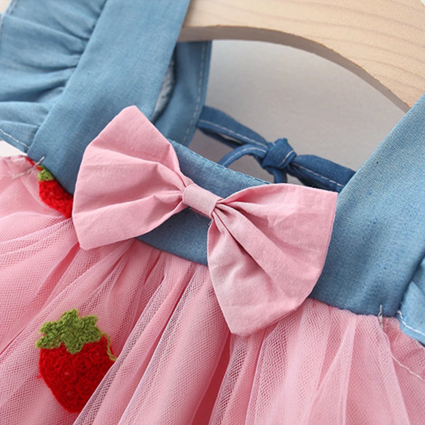 Baby Girl Embroidered Strawberry Dress