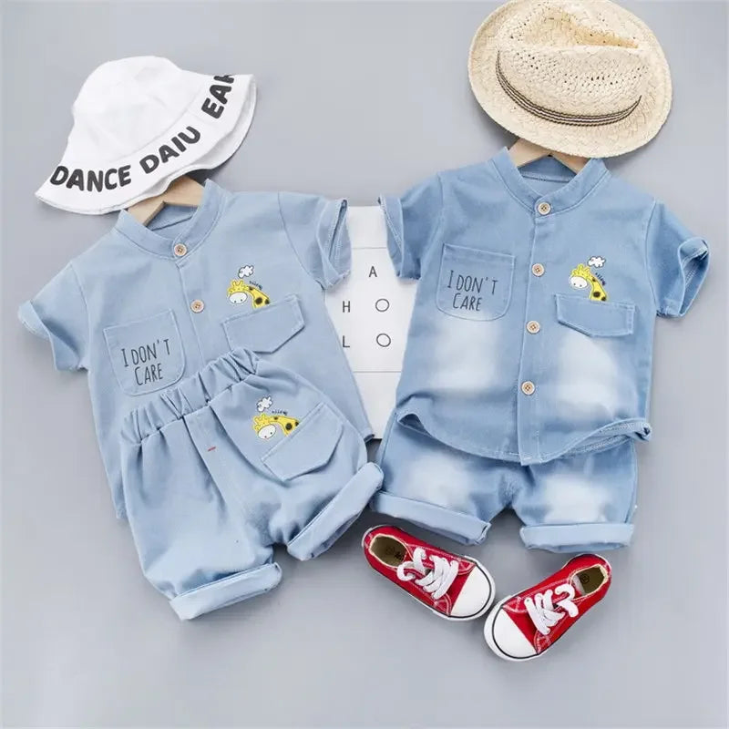 Unisex Denim IDC 2Pcs/Set