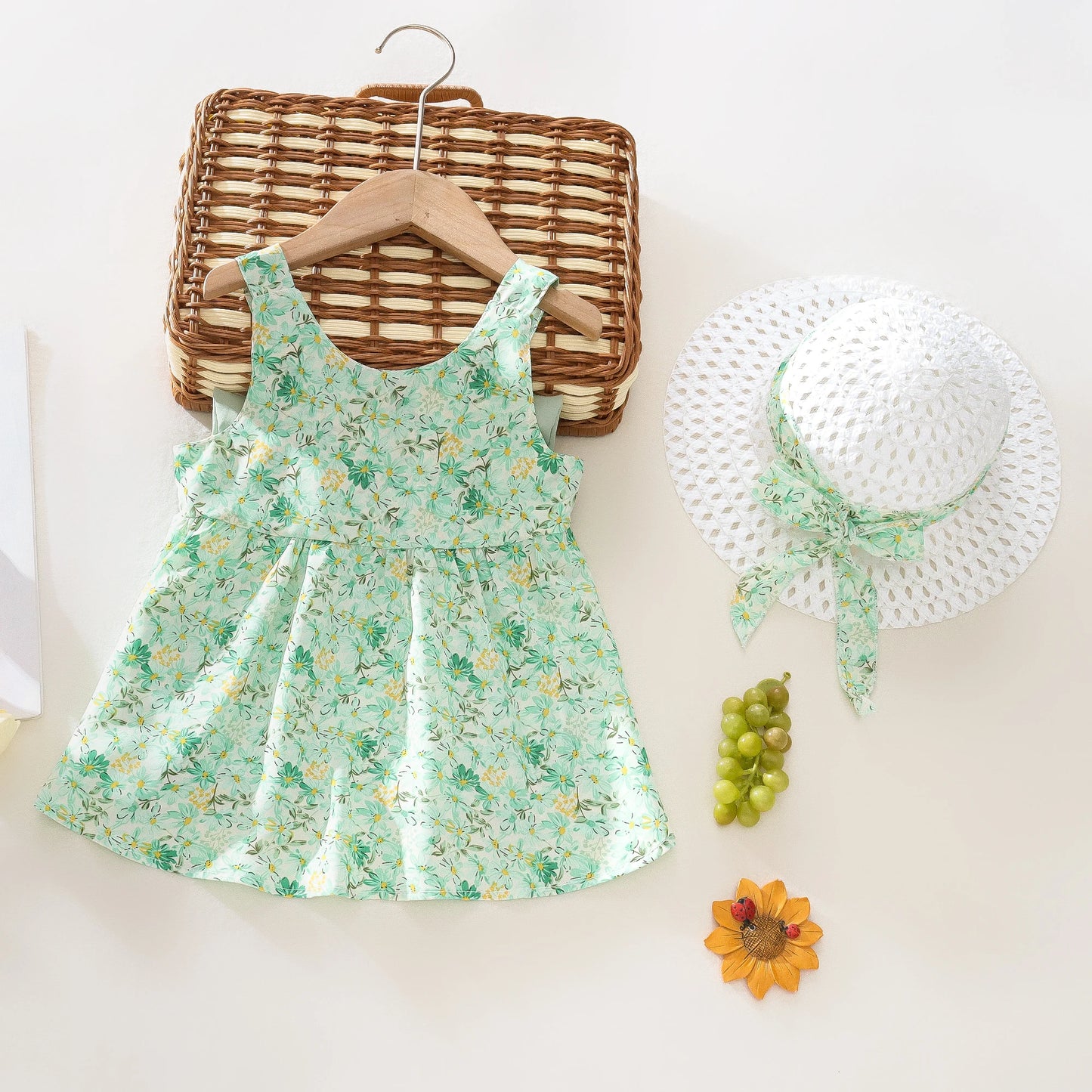 Baby Girl Sun Dress & Hat