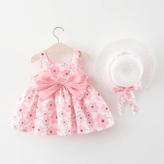 Baby Girl Sun Dress & Hat