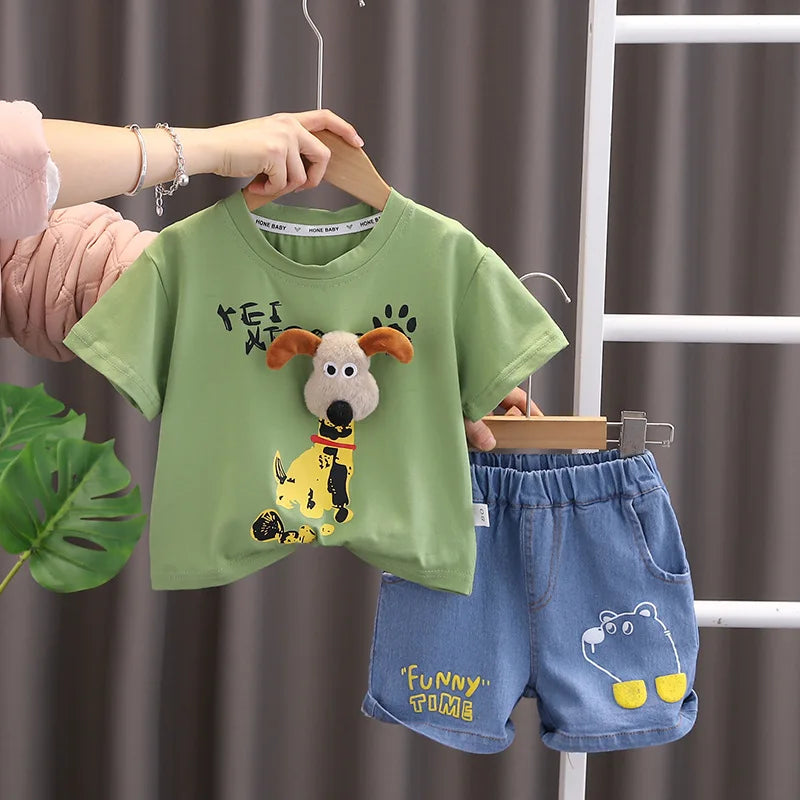 Baby Boy 2Pcs/set cartoon Fashion