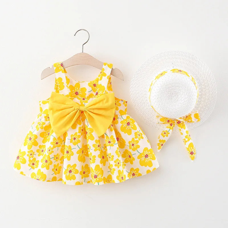 Baby Girl Sun Dress & Hat