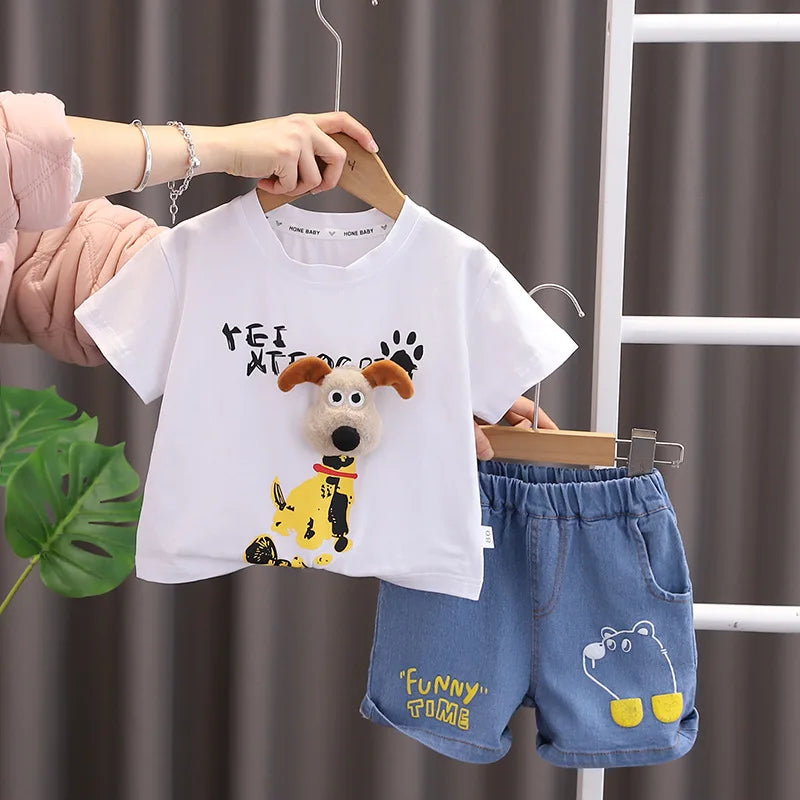 Baby Boy 2Pcs/set cartoon Fashion