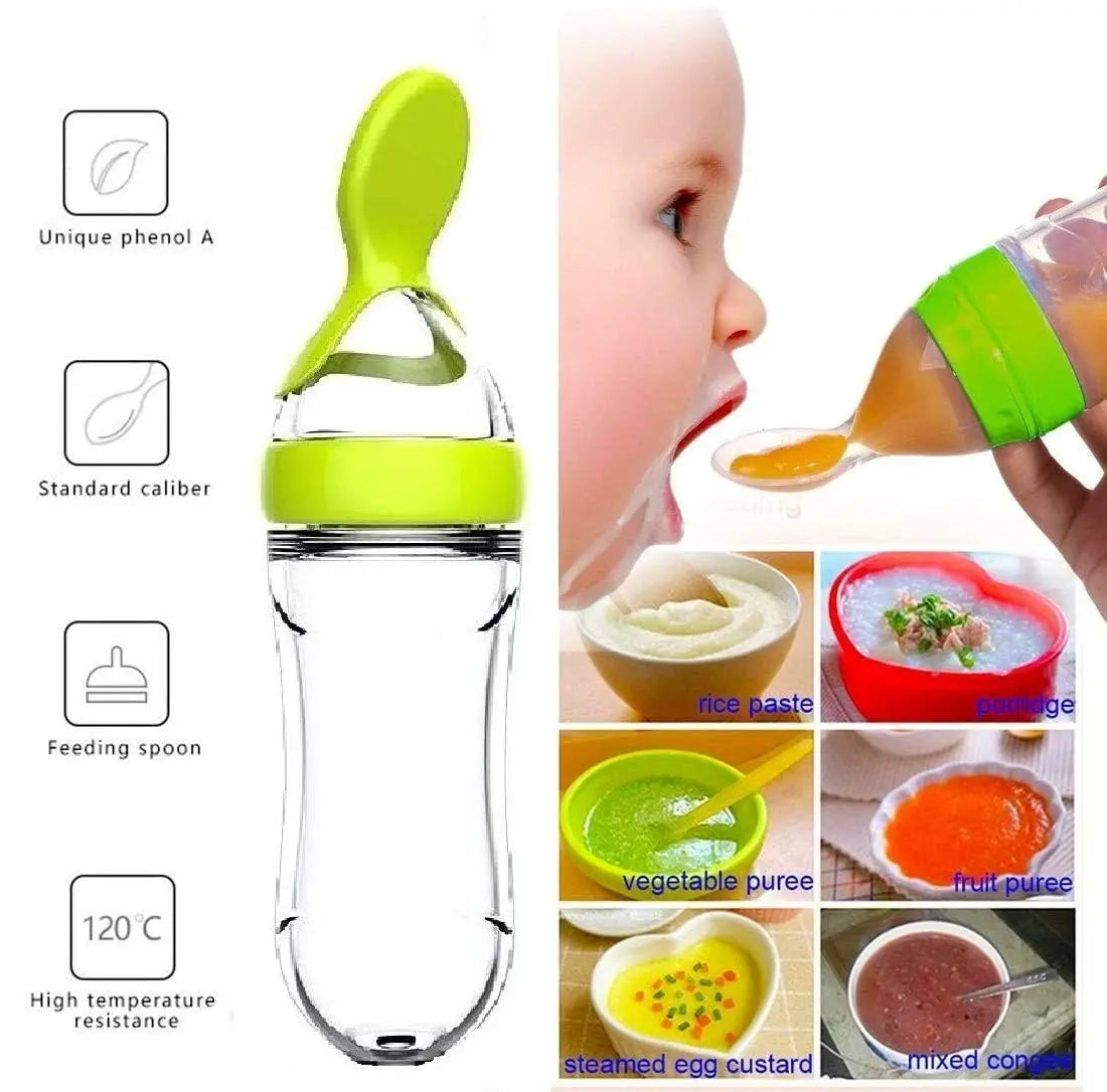 Squeezing Feeder/ teething helper and feeding spoon