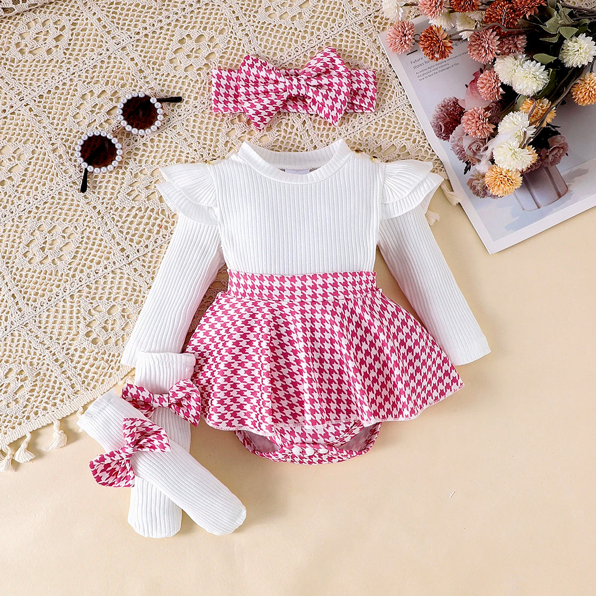 Baby Girl Chic Plaid set